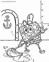 Coloring Pages Spongebob Cartoon Character Squarepants Color Printable Kids Sheets Found sketch template