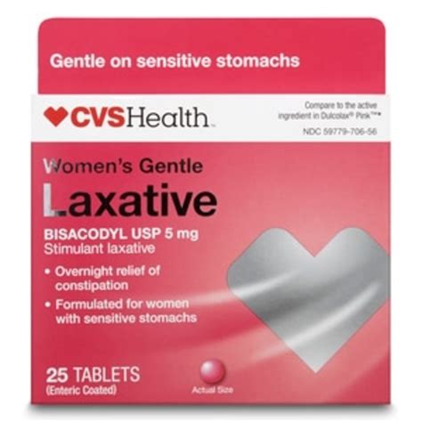 Cvs Health Women S Gentle Laxative Tablets Enteric Coated 25 Ct From