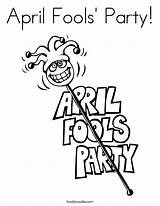 Coloring April Fools Party Built California Usa sketch template