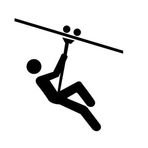 Ziplining Icon Free Images At Vector Clip