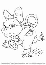 Koopa Koopalings Ludwig Drawingtutorials101 Colouring Larry sketch template