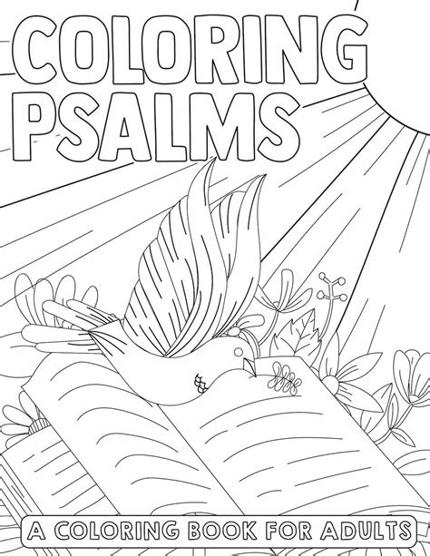 coloring psalm pages bible  verse adult scripture psalms adults