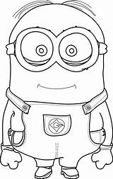 Coloring Pages Bob Minion Minions Getcolorings Despicable sketch template
