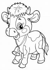 Cow Coloring Pages Adults Printable Getcolorings Color Print Cute Book sketch template