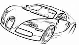 Bugatti Car Coloring Pages Veyron Sports Drawing Clipart Race Cartoon Sport Outline Kids Super Cliparts Cars Exotic Color Template Ferrari sketch template