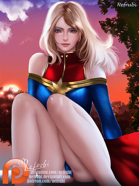 Captain Marvel Marvel Vs Capcom Infinite By Nefrubi On