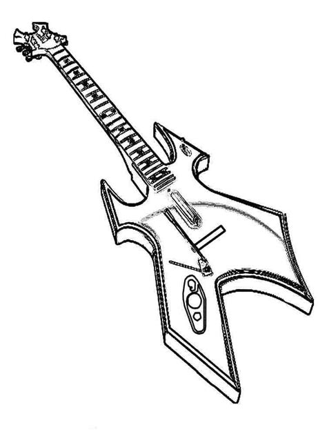 guitar coloring pages