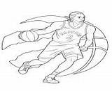 Coloring Pages Leonard Kawhi Nba Raptors Toronto Coloriage Basketball Printable Info sketch template