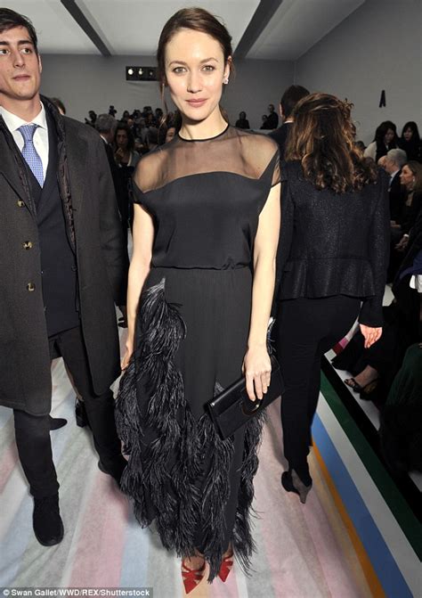 Olga Kurylenko Opts For Gothic Glamour In Black Dress At
