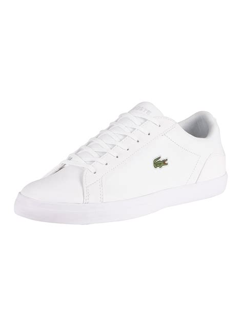 Lacoste Lerond Bl21 1 Cma Leather Trainers White White Standout