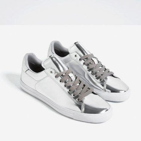 image   silver sneakers  zara  images silver sneakers