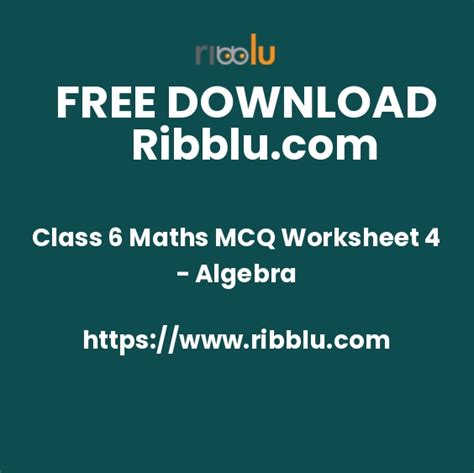 22 Class 6 Algebra Questions ~ Losdiadecuatroestaciones