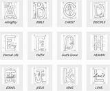 Coloring Alphabet Bible Pages Freehomeschooldeals Homeschool sketch template