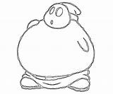 Island Yoshi Ds Part Yoshis Coloring Pages Guy Fat sketch template