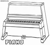 Piano sketch template