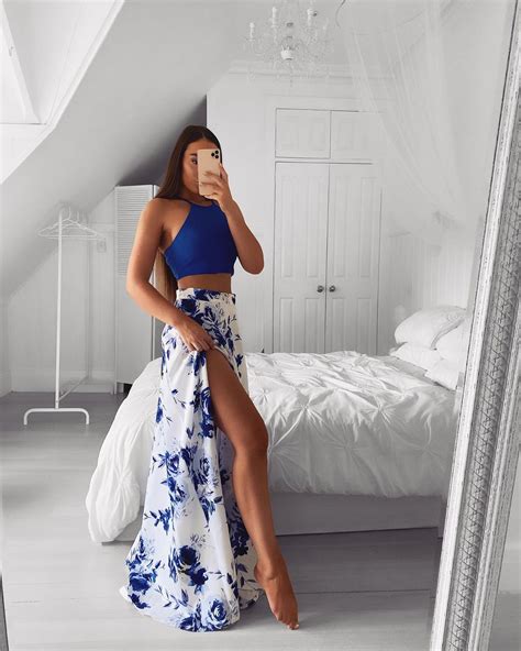 white  blue dress gown outfit ideas emma spiliopoulos instagram pics instagram girls