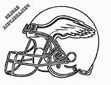 Coloring Helmet Football Pages Helmets Eagles Nfl Philadelphia Printable Logo Drawing Clipart Drawings Cowboys Bears Cliparts Color Team Colouring Clip sketch template