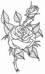 Outline Rose Tattoo Drawing Outlines Designs Traditional Flower Flowers Printable Roses Vikingtattoo Drawings Deviantart Clipart Tattoos Simple Tatoo Stencil Library sketch template