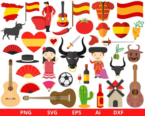 viva espana clipart spain clipart spanish clipart travel etsy india