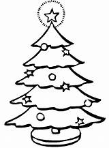 Coloring Christmas Pages Tree1 Kids Easily Print sketch template