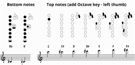 fingerings for wind instruments musescore