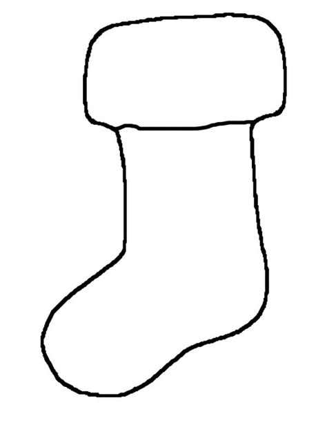 christmas stockings outline coloring pages netart
