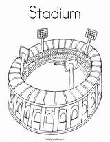Stadium Coloring Pages Field Baseball Football Sports Soccer Drawing Print Royals Kc Noodle Color Printable Twisty Getdrawings Twistynoodle Ll Tracing sketch template