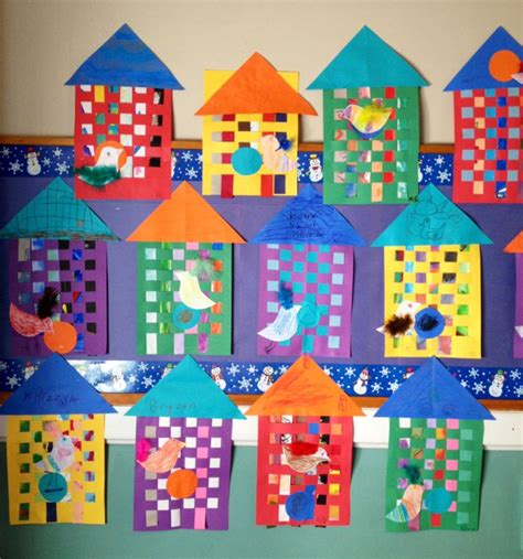 grade bird houses elementary art projects kids art