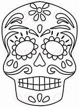 Muertos Calaveras sketch template