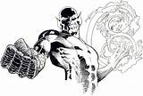 Skrull Marvel Super Capcom Vs Ultimate Fightersgeneration sketch template