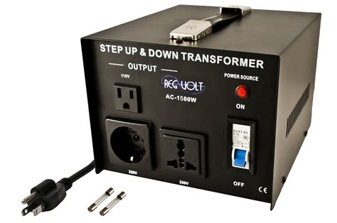 regvolt ac  step updown voltage converter transformer  watts