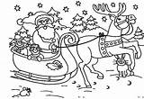 Coloring Kerst Kleurplaat Sleigh Merry Papai Babbo Trineos Arreslee Trineo Nikolaus Colorare Rudolph Natal Topkleurplaat Coloringstar Indirizzi Auwe Coloringhome sketch template