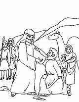 Jacob Esau Reunite Forgives Giacobbe Jakob Ruler Dominical sketch template