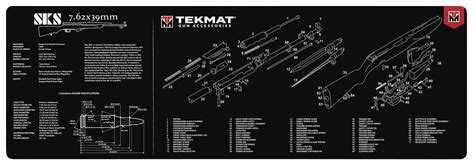 tekmat tekrsks original cleaning mat sks parts diagram    larrys pistol pawn