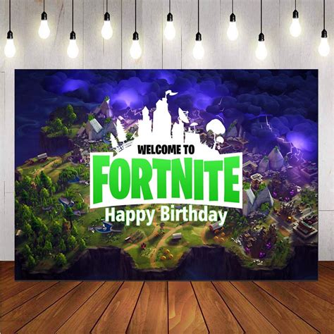 fortnite backdrop  children birthday backdrops cool games birthday