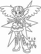 Equestria Coloring Girl Pony Little Pages Print Getcolorings sketch template