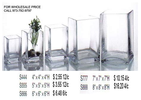 Cube Or Square Glass Vases