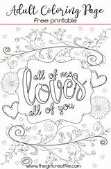 Coloring Adult Printable Own Make Pages Color Thegirlcreative Print Tips Jesus Loves Printables Favorite Give Quote Font Valentine Size Post sketch template