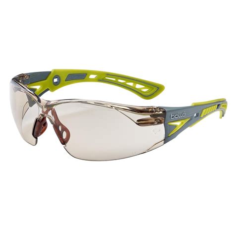 bolle rush small rushpscspl safety glasses grey yellow temples csp