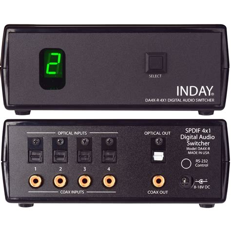 inday dax  spdif  digital audio switcher dax  bh photo