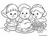 Thanksgiving Coloring Cute Pages Kids Printable Incridible Color Print sketch template