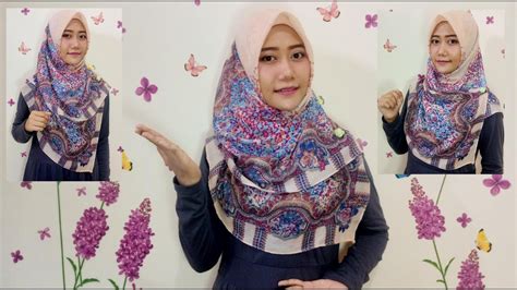 19 tutorial hijab segi empat menutup dada square hijab gampang banget youtube