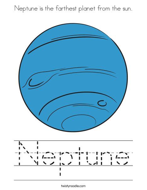 neptune   farthest planet   sun coloring page twisty noodle