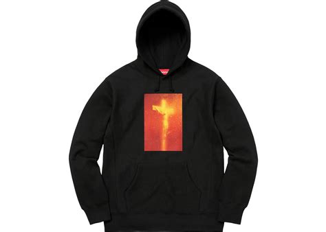 supreme piss christ hooded sweatshirt black stockx news