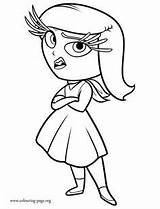 Intensamente Disney Color Coloring Para Colorear Dibujos Meet Inside She Print Dibujar Personajes Depressed Sensitive Nervous Sadness Sheet Riley Pintar sketch template