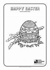 Coloring Easter Egg Pages Cool Print sketch template