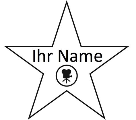 hollywood star template hollywood walk  fame stern produkte