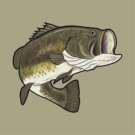 Largemouth Bass Drawing Bass Tapestry Teepublic