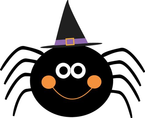spider wearing witches hat halloween clipart halloween images