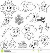 Weather Fog Coloring Pages Sheets Preschool Clipart Hot Characters Cartoon Forecast Template Print Year Dreamstime Water Sun Cute Funny Star sketch template